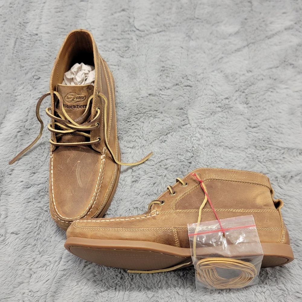 Sperry Top-Sider Boots Mens 9.5 Brown Leather Huckberry AO Chukka STS26144
